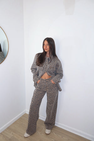 Leopard Denim Shacket