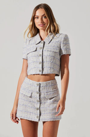 Mavey Tweed Skirt