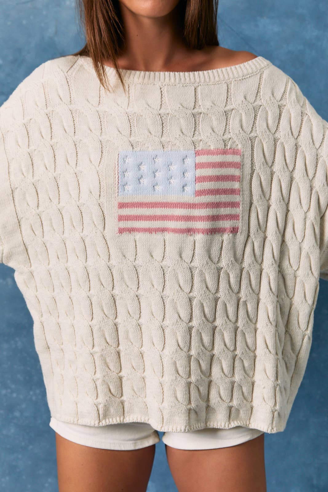 Americana Cableknit Sweater – C A L I S T A